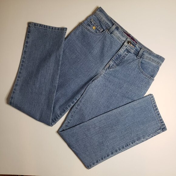 Gloria Vanderbild Jeans Womens Petite Size 6P Blue Cotton Denim High-rise NWOT - Picture 1 of 11